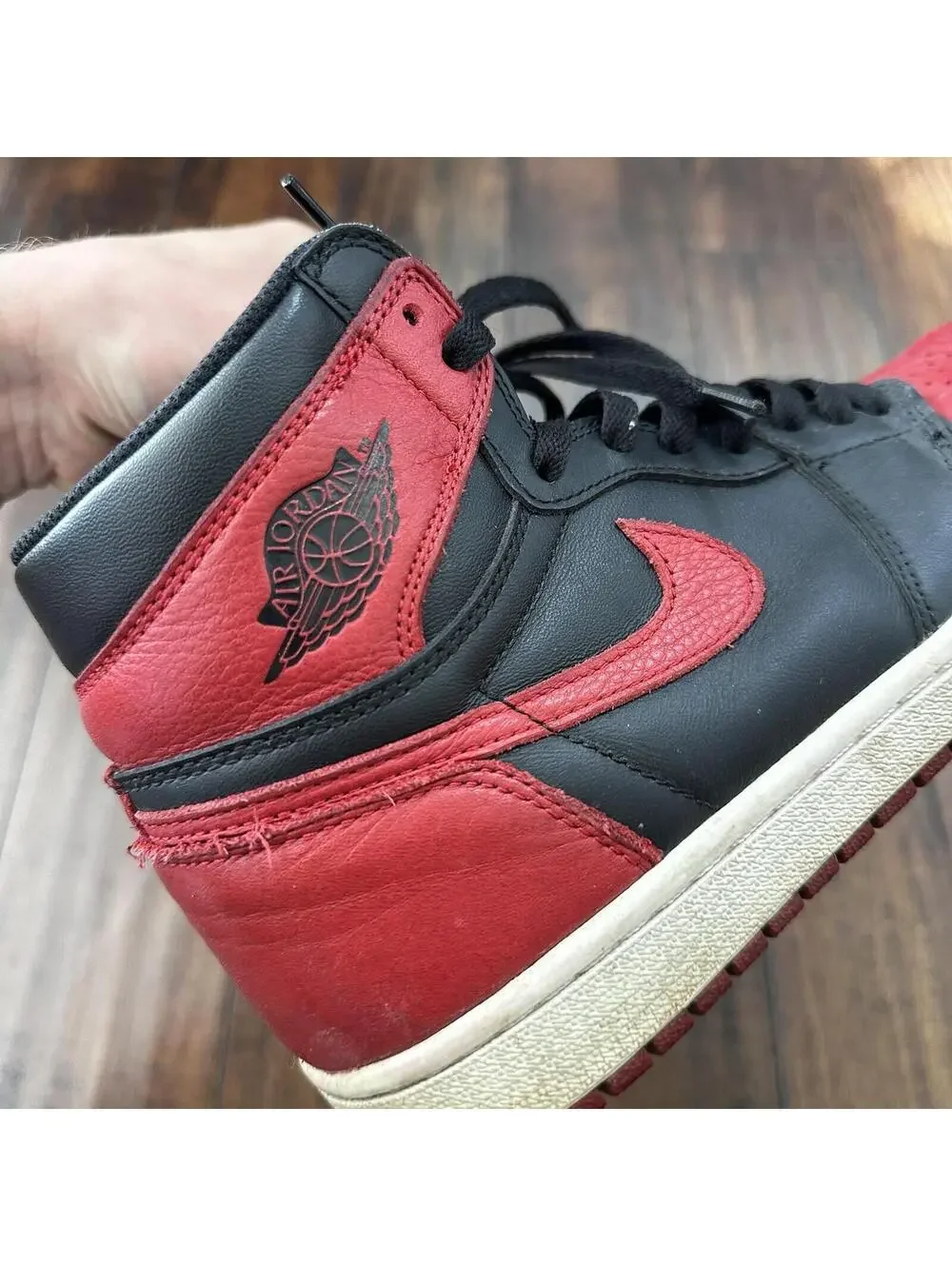 Size 8 - Jordan 1 Retro OG High Banned, Bred 2016 - 555088-001 No Box
